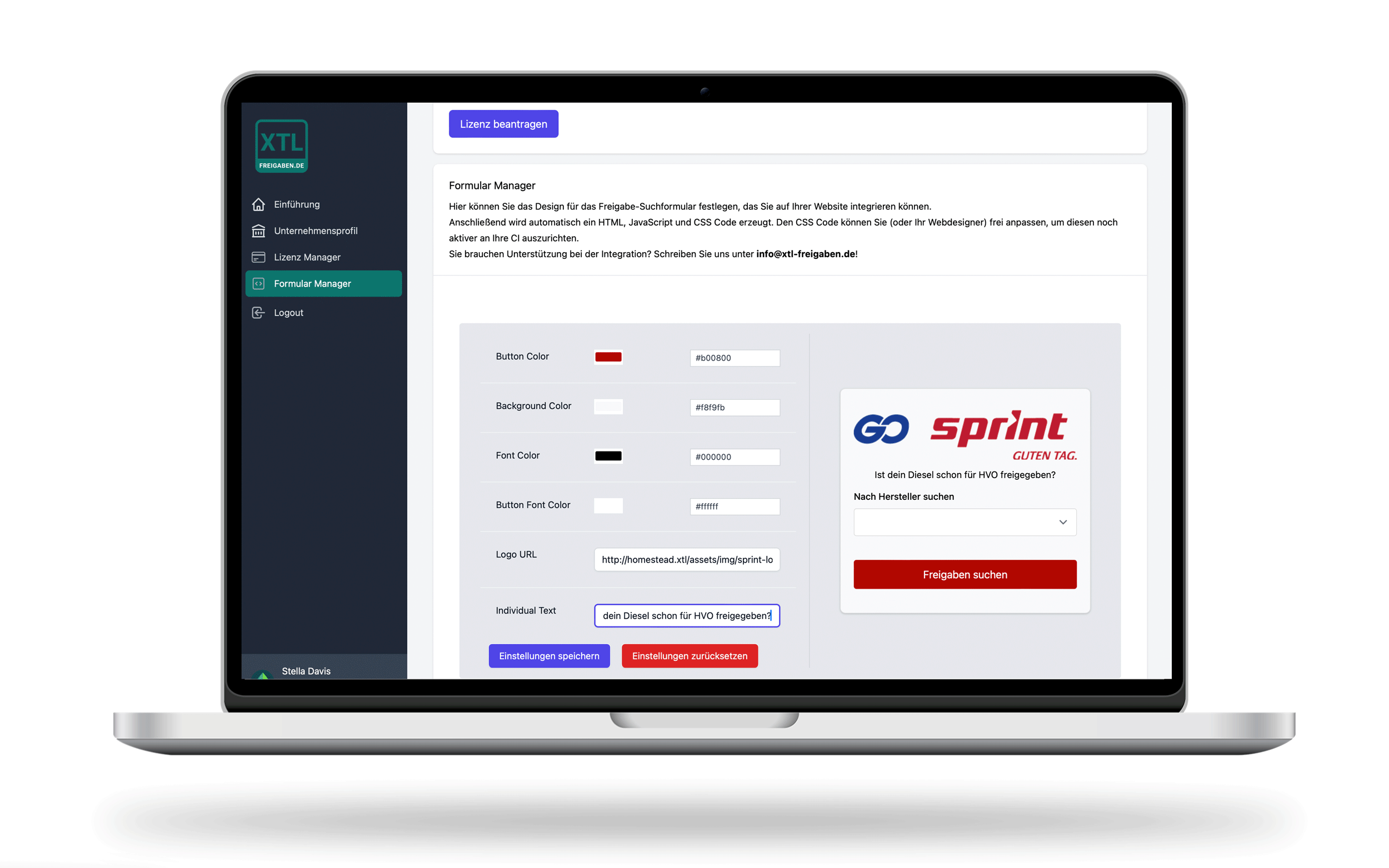 Product screenshot